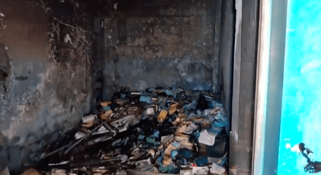 ফের ভাঙচুর ও অগ্নিসংযোগে জাতীয় পার্টির কার্যালয় ক্ষতিগ্রস্ত
