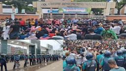 স্বাস্থ্যখাত সংস্কার আন্দোলনে উত্তেজনায় বরিশাল অচল পরিস্থিতি
