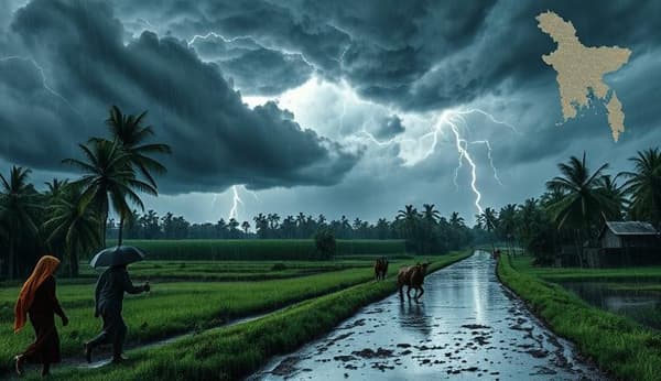 আগামী ২৪ ঘণ্টায় বজ্রসহ বৃষ্টি আট বিভাগে: আবহাওয়া দফতর