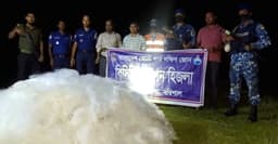 হিজলায় যৌথ অভিযানে লাখ টাকার কারেন্ট জাল জব্দ