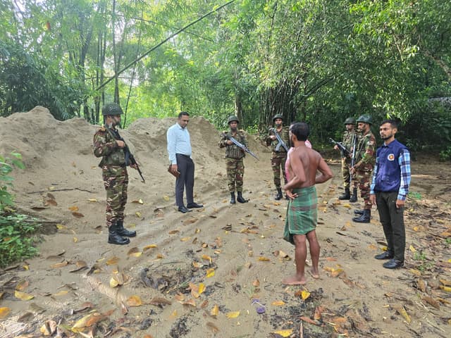 শ্রীমঙ্গলে মোবাইল কোর্টে ৫শ ঘনফুট বালু জব্দ