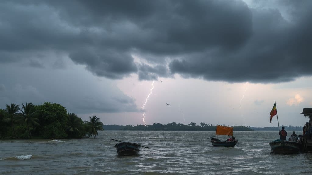 আজ দেশের বেশ কিছু অঞ্চলে দমকা হাওয়া ও বজ্রবৃষ্টি সতর্কতা