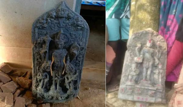 দিনাজপুরে পুকুর খননে কষ্টি পাথরের মূর্তি উদ্ধার