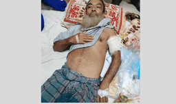 নেশার টাকার জন্য বাবাকে কুপিয়ে জখম করেছে ছেলে