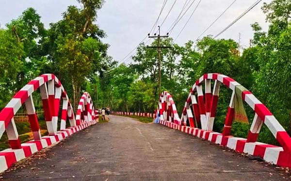 শিল্পে ছোঁয়া প্রকৃতির মাঝে শ্রীমঙ্গলে সড়কের দৃষ্টিনন্দন রূপ