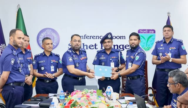 শ্রীমঙ্গল থানার আমিনুল ইসলাম সিলেট রেঞ্জের শ্রেষ্ঠ ওসি নির্বাচিত