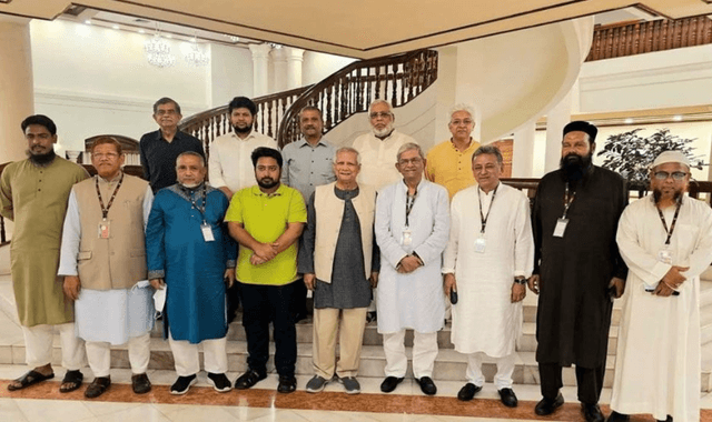 অন্তর্বর্তী সরকারের পাশে চার দল, ফ্যাসিবাদের বিরুদ্ধে ঐক্য