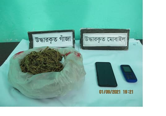 মধুখালী থেকে গাঁজাসহ ০১ মাদক ব্যবসায়ী আটক