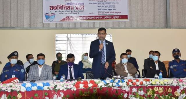 দেবীদ্বারে ইউপি নির্বাচন উপলক্ষে প্রার্থীদের সাথে মতবিনিময়