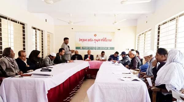 অরুয়াইল বাজারে মাটি নিচে ঘাট উদ্ধারের ঘোষণা ইউএনও'র