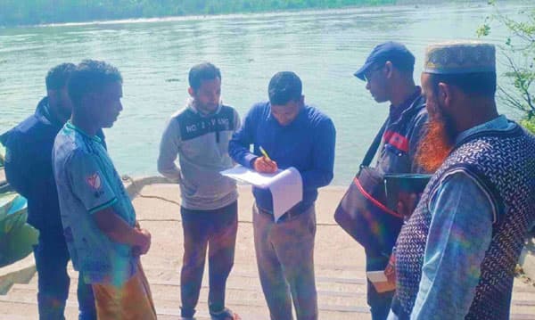 কাউখালীতে ভ্রাম্যমাণ আদালতের অভিযান, জেলেকে জরিমানা
