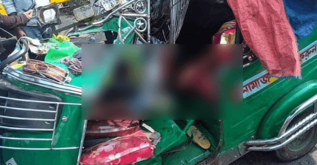 কার্ভাডভ্যান-সিএনজি সংঘর্ষ, নিহত ৫
