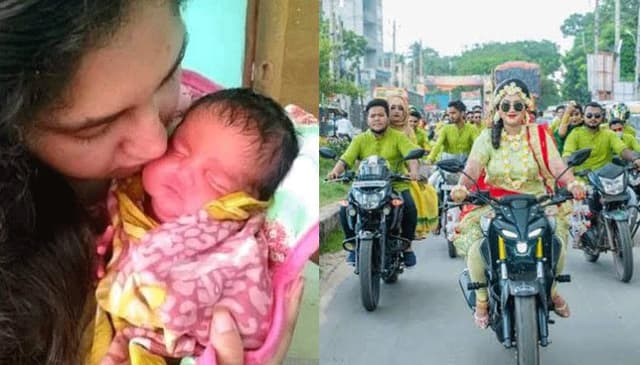আলোচিত বাইকার ফারহানা ‘নববধূ’ নয়, দেড় মাসের সন্তান রয়েছে তার