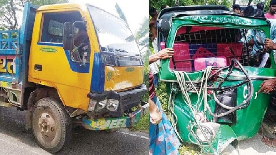 হবিগঞ্জে ট্রাকচাপায় সিএনজি চার যাত্রী নিহত