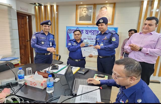 সাইফুল ইসলাম  নেত্রকোনার শ্রেষ্ঠ ওসি নির্বাচিত