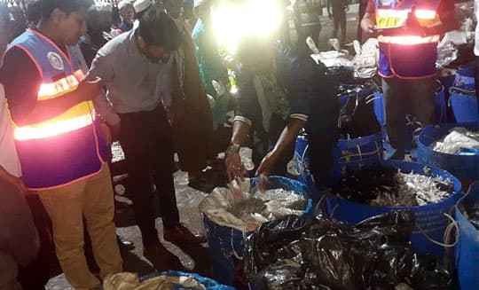 বরিশালে ৩০৪ মন জাটকাসহ বাস ও মিনিট্রাক জব্দ