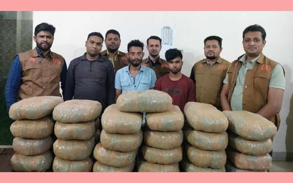 ৫০ কেজি গাঁজাসহ তিন মাদক কারবারি আটক