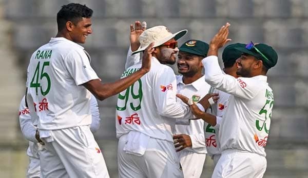 সিলেট টেস্ট: শ্রীলঙ্কাকে চাপে রেখেছে বাংলাদেশ