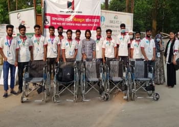 বইমেলায় এবারও সুইচ বাংলাদেশের হুইল চেয়ার সার্ভিস
