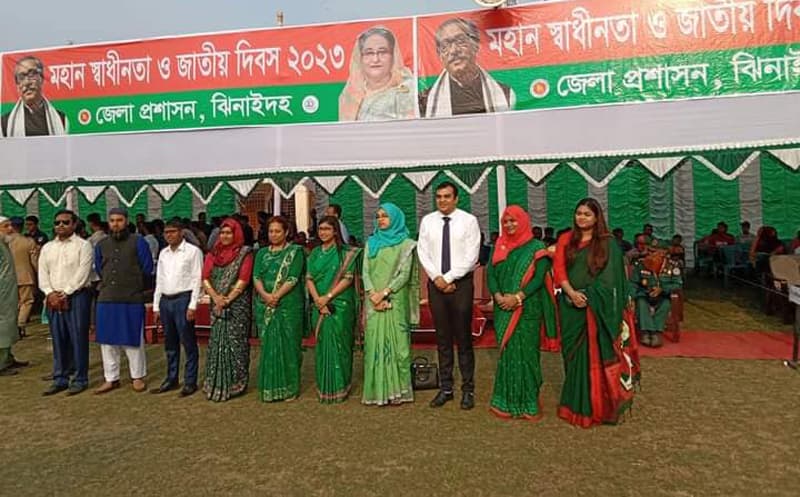 বর্ণাঢ্য আয়োজনে ঝিনাইদহে মহান স্বাধীনতা দিবস পালিত