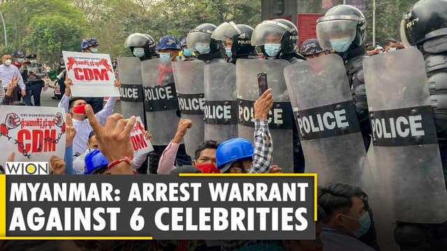 মিয়ানমারে গ্রেফতারি পরোয়ানা থেকে রক্ষা পাচ্ছেন না সেলিব্রেটিরাও