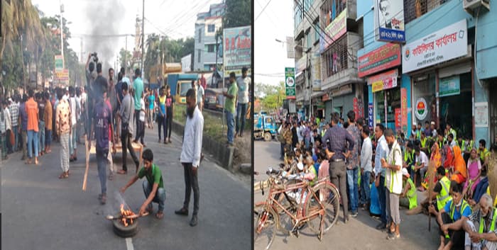 বরিশালে কাউন্সিলরের পক্ষে-বিপক্ষে পাল্টা-পাল্টি সড়ক অবরোধ