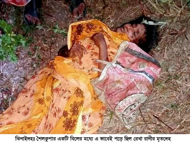 শৈলকুপার বিলে নারীর মৃতদেহ