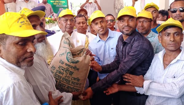 কলাপাড়ায় ক্ষুদ্র ও প্রান্তিক কৃষকদের মাঝে সার ও বীজ বিতরণ
