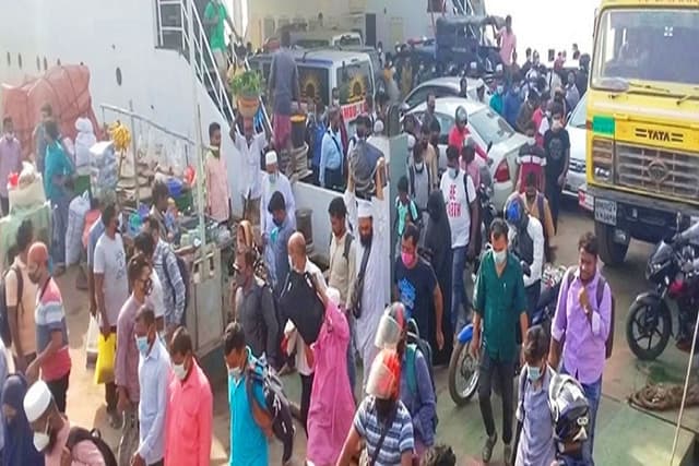 শিমুলিয়া-বাংলাবাজার নৌরুট স্বাভাবিক