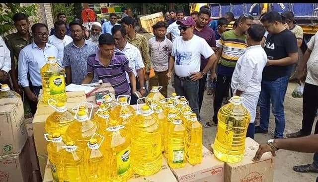 ফরিদপুরে প্রায় ৫ হাজার লিটার সয়াবিন তেল জব্দ