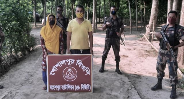 ভারত থেকে অবৈধভাবে অনুপ্রবেশের দায়ে নারী-শিশুসহ আটক ৬