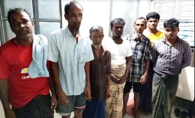 টেকনাফে অনুপ্রবেশকালে ৭ জন রোহিঙ্গা আটক