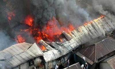 মিরপুরের লালমাটিয়া বস্তিতে আগুন