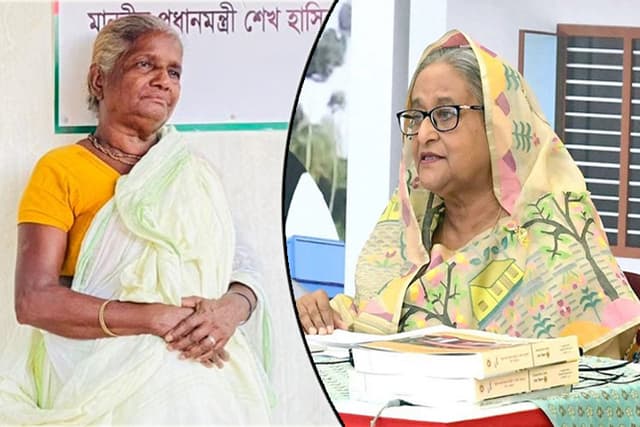 বাড়ি পেয়ে কাঁদলেন বীরাঙ্গনা শিলা, কাঁদলেন প্রধানমন্ত্রীও
