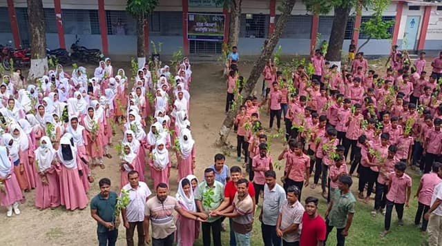 বৃক্ষ রোপণে বনায়নের বৃহৎ উদ্যোগ