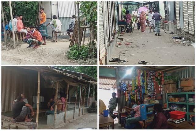 গোয়ালন্দে কঠোর লকডাউনেও গ্রামঞ্চালের দোকানে চলে আড্ডা