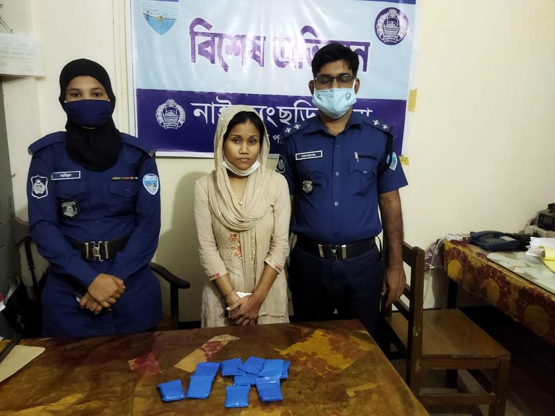 নাইক্ষ্যংছড়িতে ইয়াবাসহ এক উপজাতি নারী গ্রেফতার