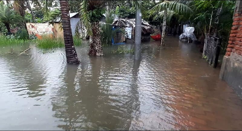 মোংলায় লঘুচাপের প্রভাবে টানা বৃষ্টি, নিন্মাঞ্চল প্লাবিত