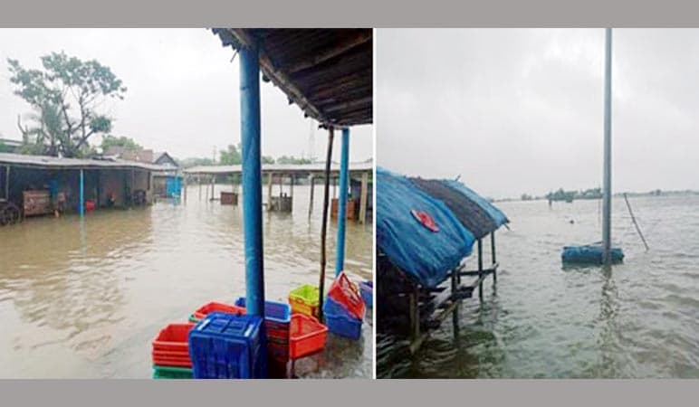 আশাশুনিতে টানা বর্ষণে মৎস্য ঘেরসহ নিন্মাঞ্চল প্লাবিত