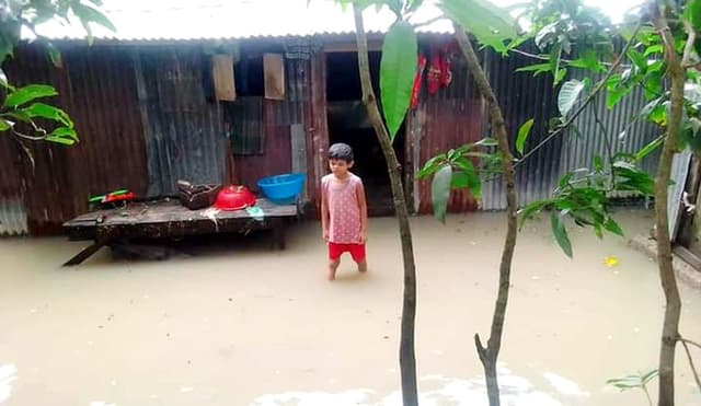 কলাপাড়ায় উনুন জ্বলেনি পানিবন্দী সহস্রাধিক পরিবারে