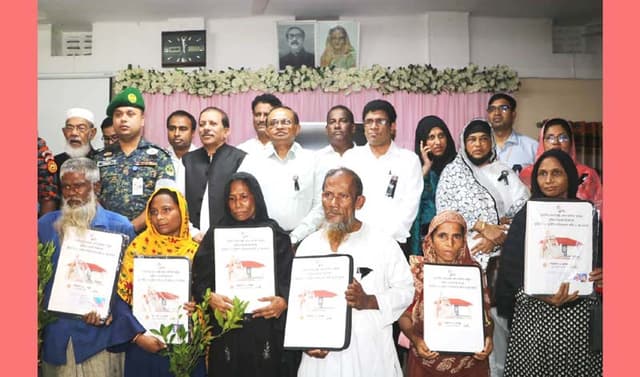 মুজিববর্ষের প্রধামন্ত্রীর উপহারের ঘর পেলো বরিশালের ৮৭৪ টি পরিবার