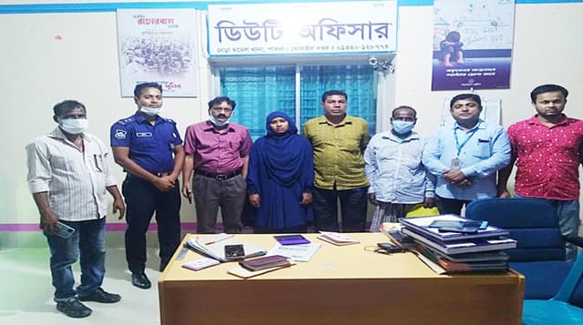 বরিশালে নিখোঁজ যুবতীকে পাবনা থেকে উদ্ধার