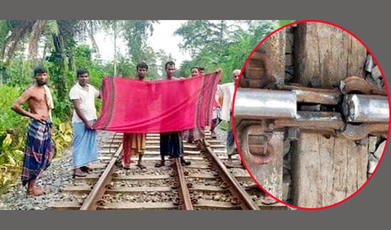 গামছা উড়িয়ে ট্রেন যাত্রীদের প্রাণ রক্ষা করলো যুবক