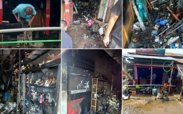 দোকানে আগুন: লাখ টাকার ক্ষতি