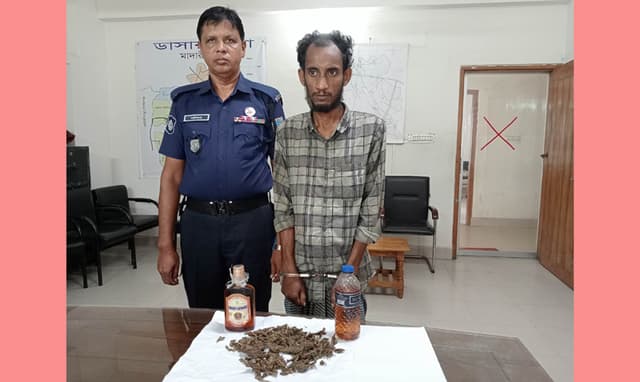 ডাসারে পেশাদার মাদক ব্যবসায়ী শামীম মাদকসহ আটক