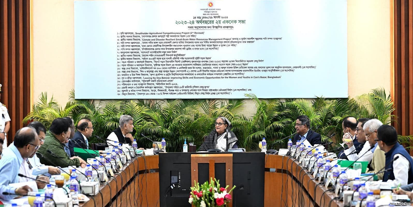 ১৪ হাজার কোটি টাকার ২০ প্রকল্পের অনুমোদন একনেকে