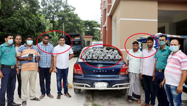 ফেন্সিডিলে চলে প্রাইভেট কার, বাঁধ সাধলো বিএমপি পুলিশ !