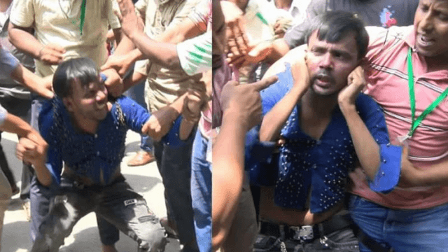 আদালত প্রাঙ্গণে হিরো আলমকে মারধর, কান ধরে ওঠবস