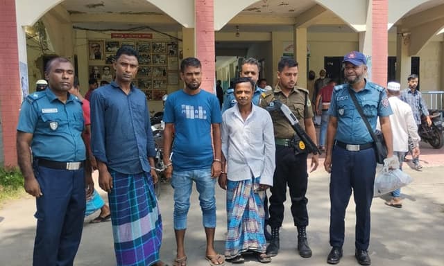 নোয়াখালীতে মাদক সেবনের দায়ে তিন যুবকের কারাদন্ড