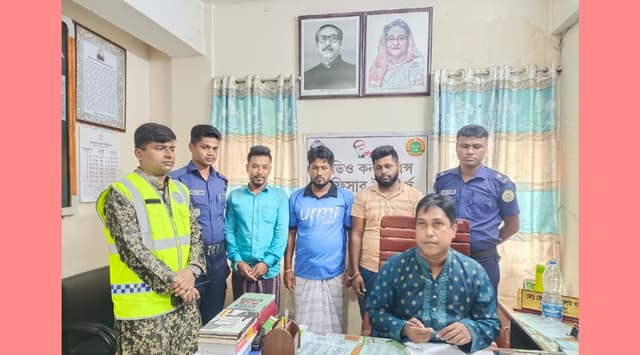 কলাপাড়ায় ভাতিজার রগ কর্তনের ঘটনায় গ্রেফতার ৩